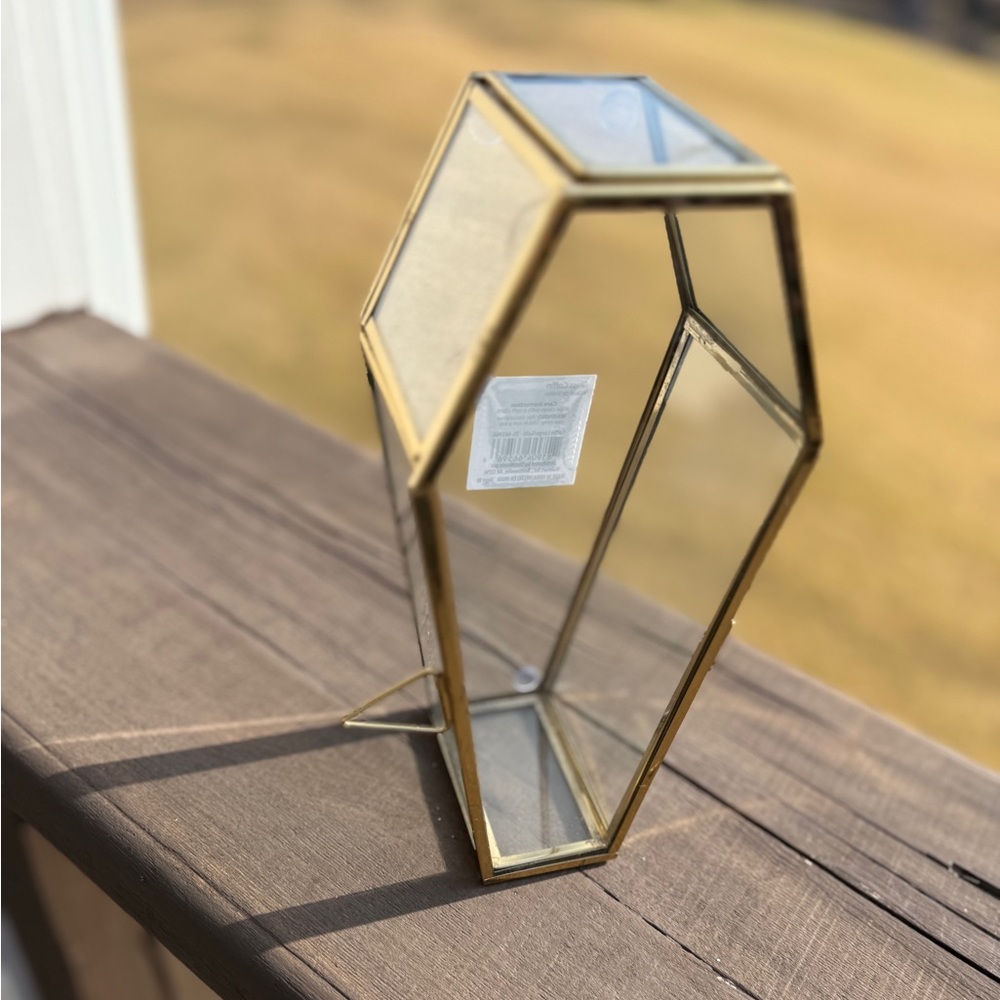Gold Glass Coffin - NWT